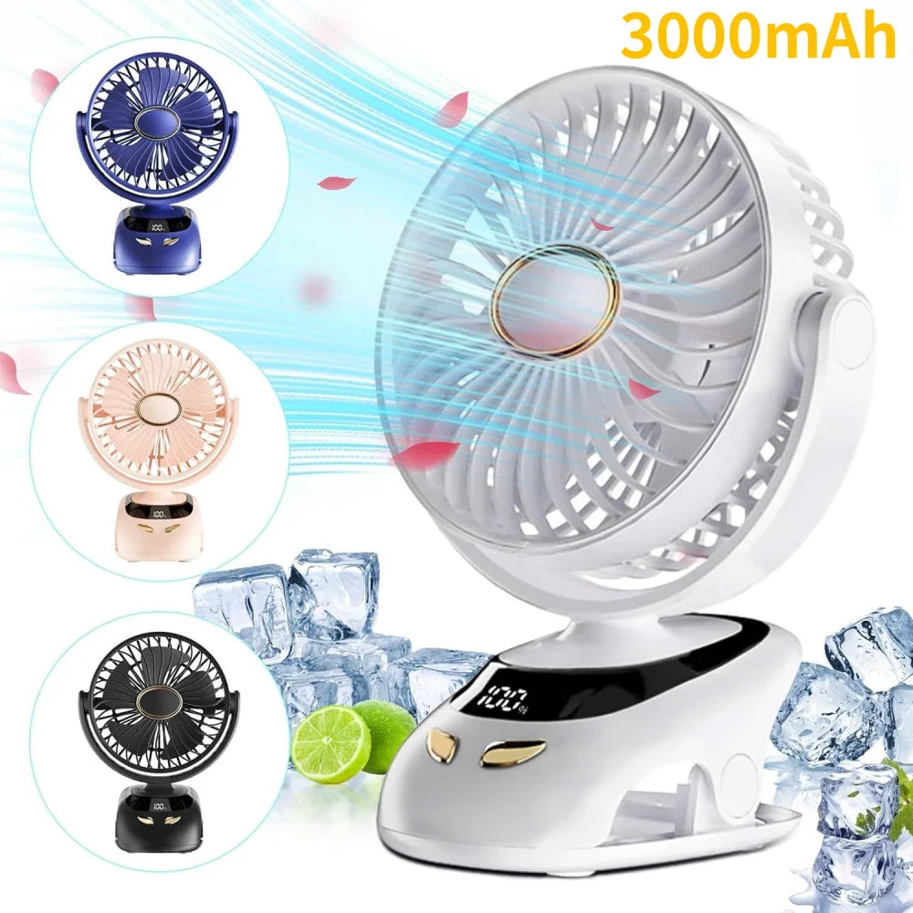 Camping Portable USB Clip Fan For Stroller Fan For Strollers
