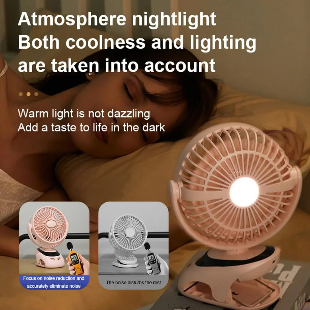 Camping Portable USB Clip Fan For Stroller Fan For Strollers