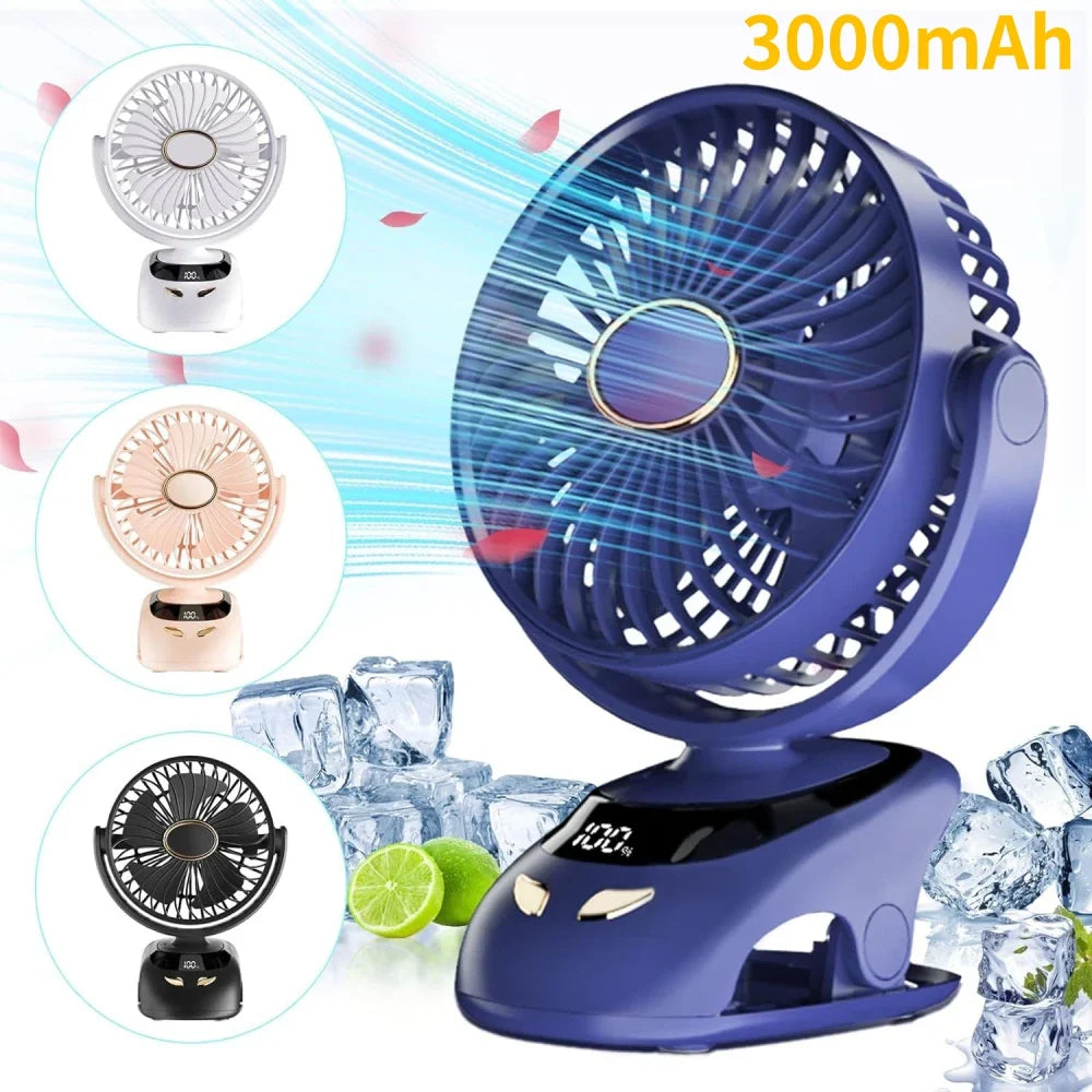 Camping Portable USB Clip Fan For Stroller Fan For Strollers