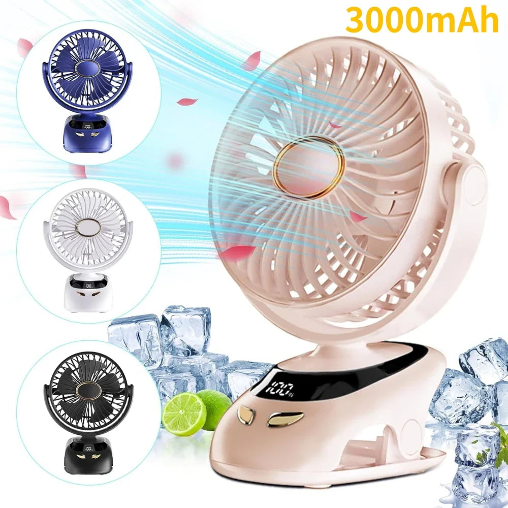 Camping Portable USB Clip Fan For Stroller Fan For Strollers