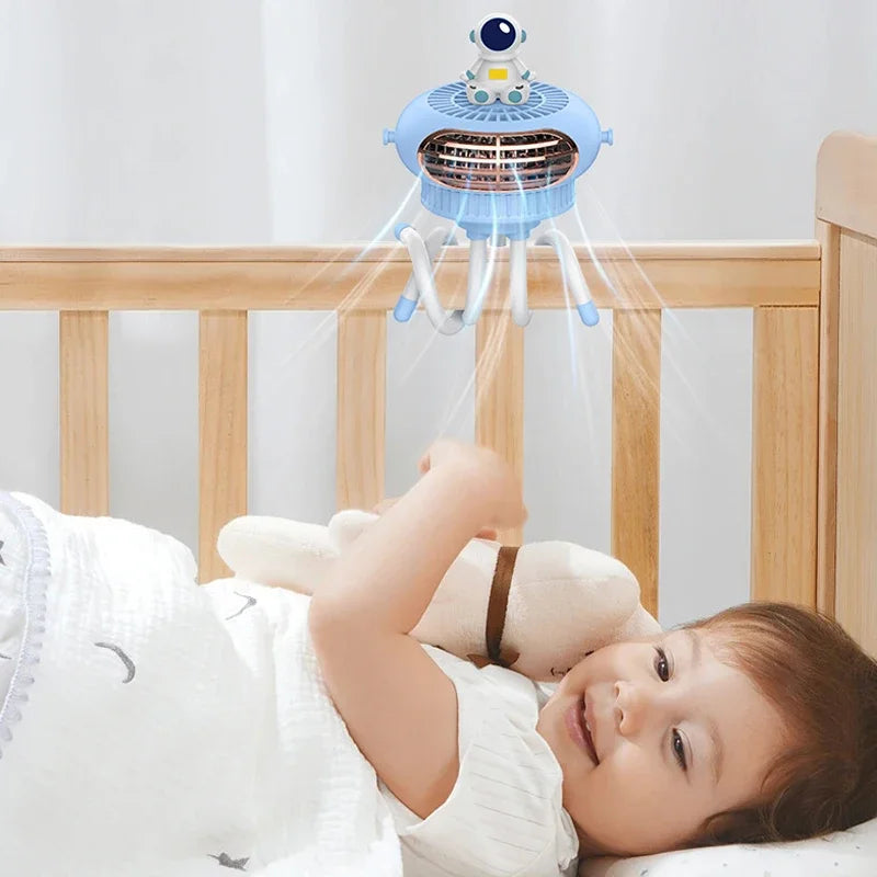 Desktop Folding Fan For Stroller Fan For Strollers