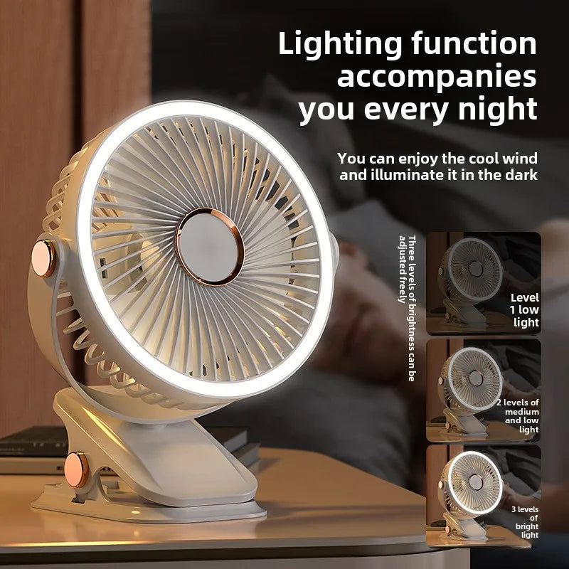 Electric Fan For Stroller With LED Fan For Strollers