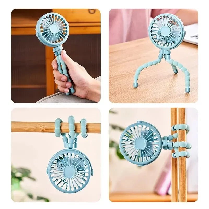 Octopus Mini Fan For Stroller Fan For Strollers