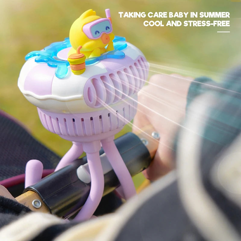 Rechargeable Rotatable Cooling Fan For Stroller Fan For Strollers