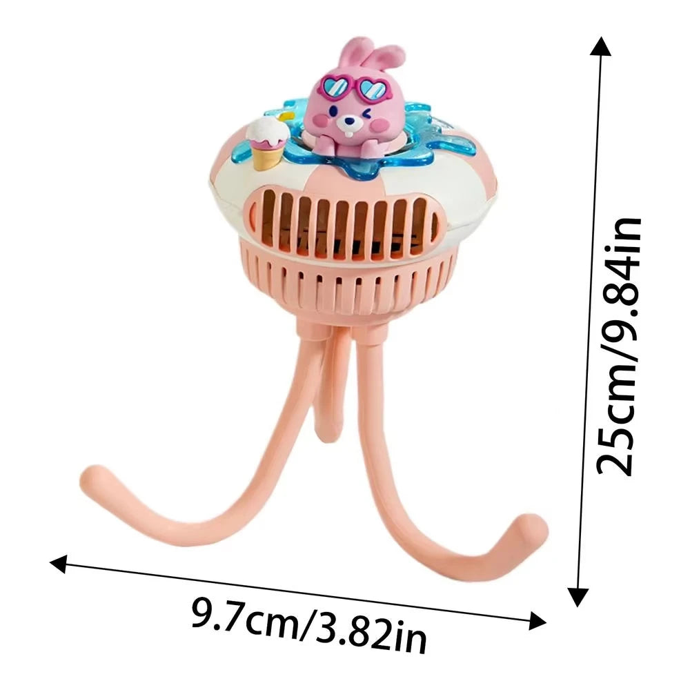 Rechargeable Rotatable Cooling Fan For Stroller Fan For Strollers