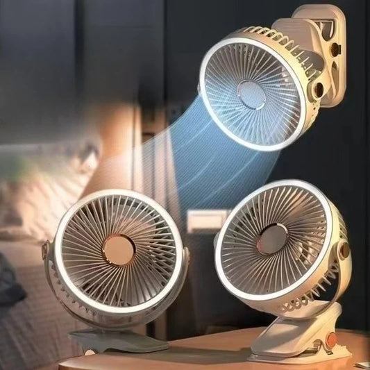 Electric Fan For Stroller With LED Fan For Strollers
